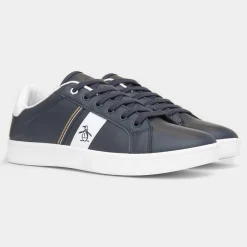 Original Penguin Steadman Retro Mens Navy Trainer