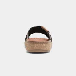 Osaga Aspect Mens Brown Cross Over Mule Sandal