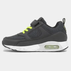 Osaga Barnes Kids Black Easy Fasten Trainer
