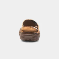 Osaga Buena Mens Brown Mule Sandal