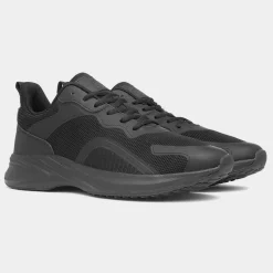 Osaga Callisto Mens Black Lace Up Trainer