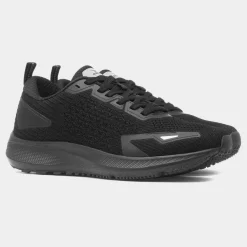 Osaga Enterprise Womens Black Knitted Trainer