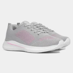 Osaga Galactic Womens Grey Lace Up Trainer