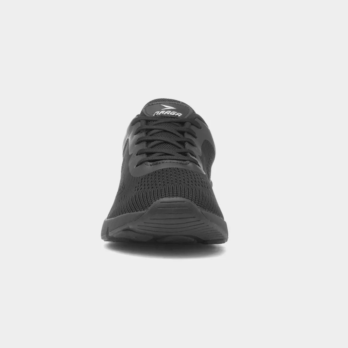 Osaga Magnitude Mens Black Lace Up Trainer