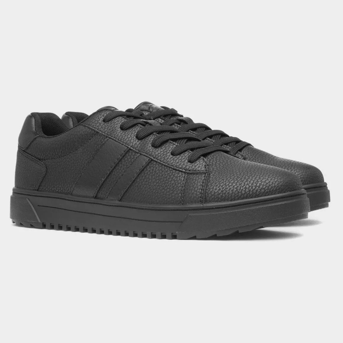 Osaga Maguire Mens Black Lace Up Trainer