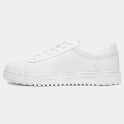 Osaga Maguire Mens White Lace Up Trainer