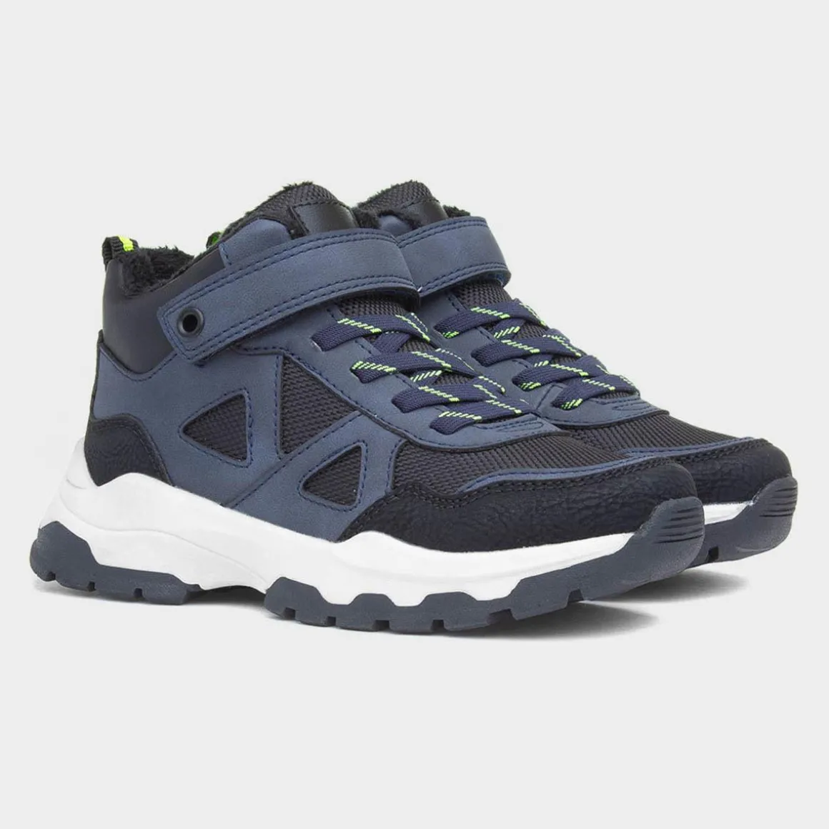 Osaga Mo Boys Navy Easy Fasten Boot
