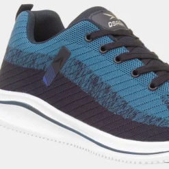 Osaga Neptune Mens Blue Lace Up Trainer
