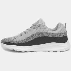 Osaga Neptune Mens Grey Lace Up Trainer