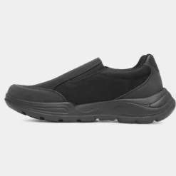Osaga Nunez Mens Black Slip On Shoe