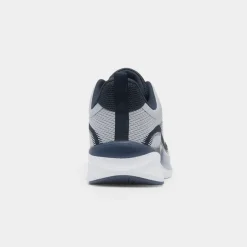 Osaga Peak Mens Grey & Navy Knitted Trainer