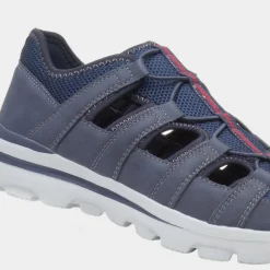 Osaga Rodney Mens Navy Fisherman Sandal