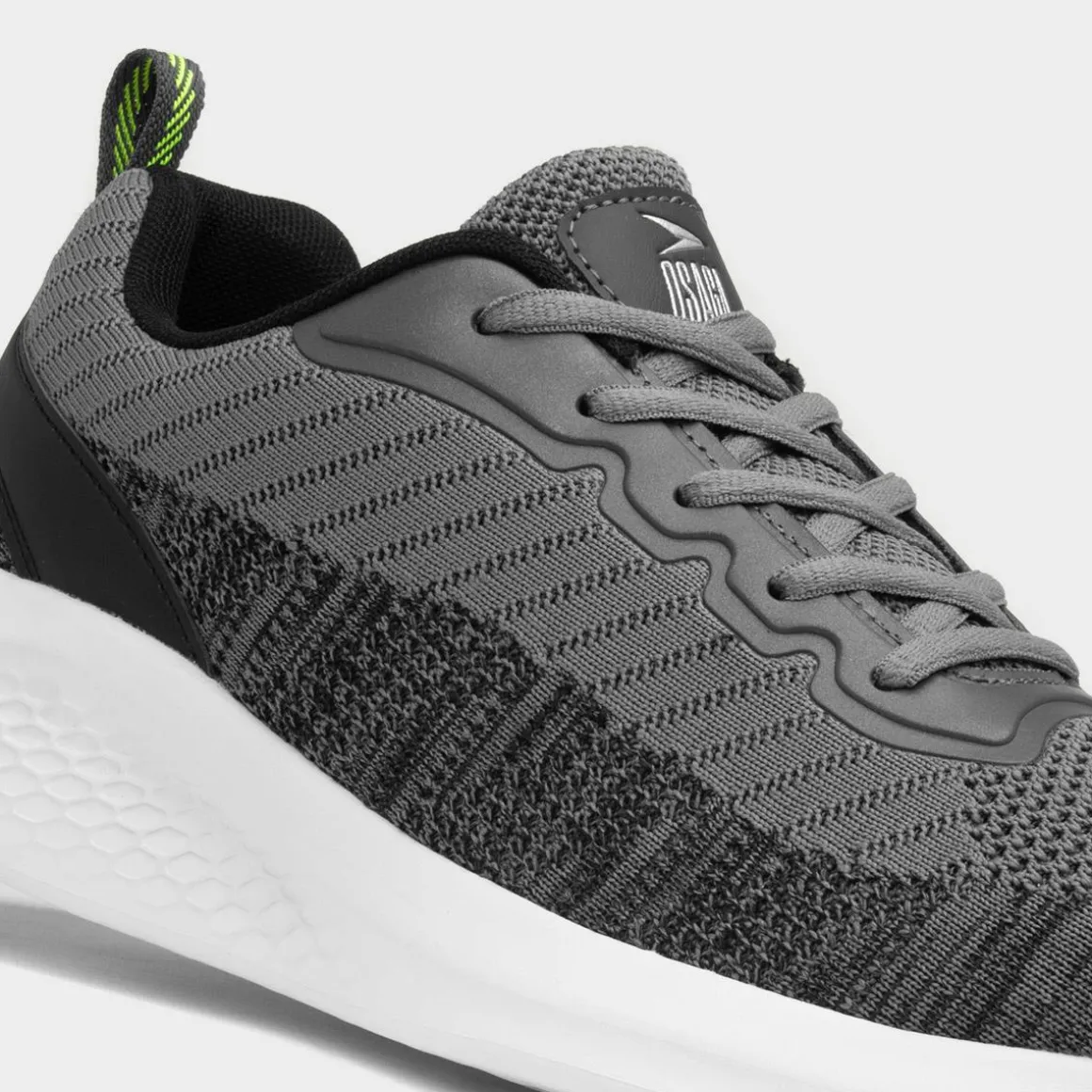 Osaga Satellite Mens Grey Lace Up Trainer