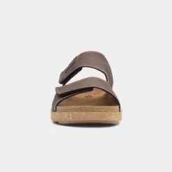 Osaga Terrain Mens Brown Easy Fasten Mule Sandal