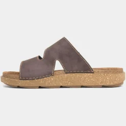 Osaga Terrain Mens Brown Easy Fasten Mule Sandal