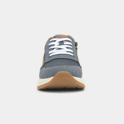 Osaga Toney Kids Blue Lace Up Trainer
