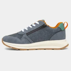 Osaga Toney Kids Blue Lace Up Trainer