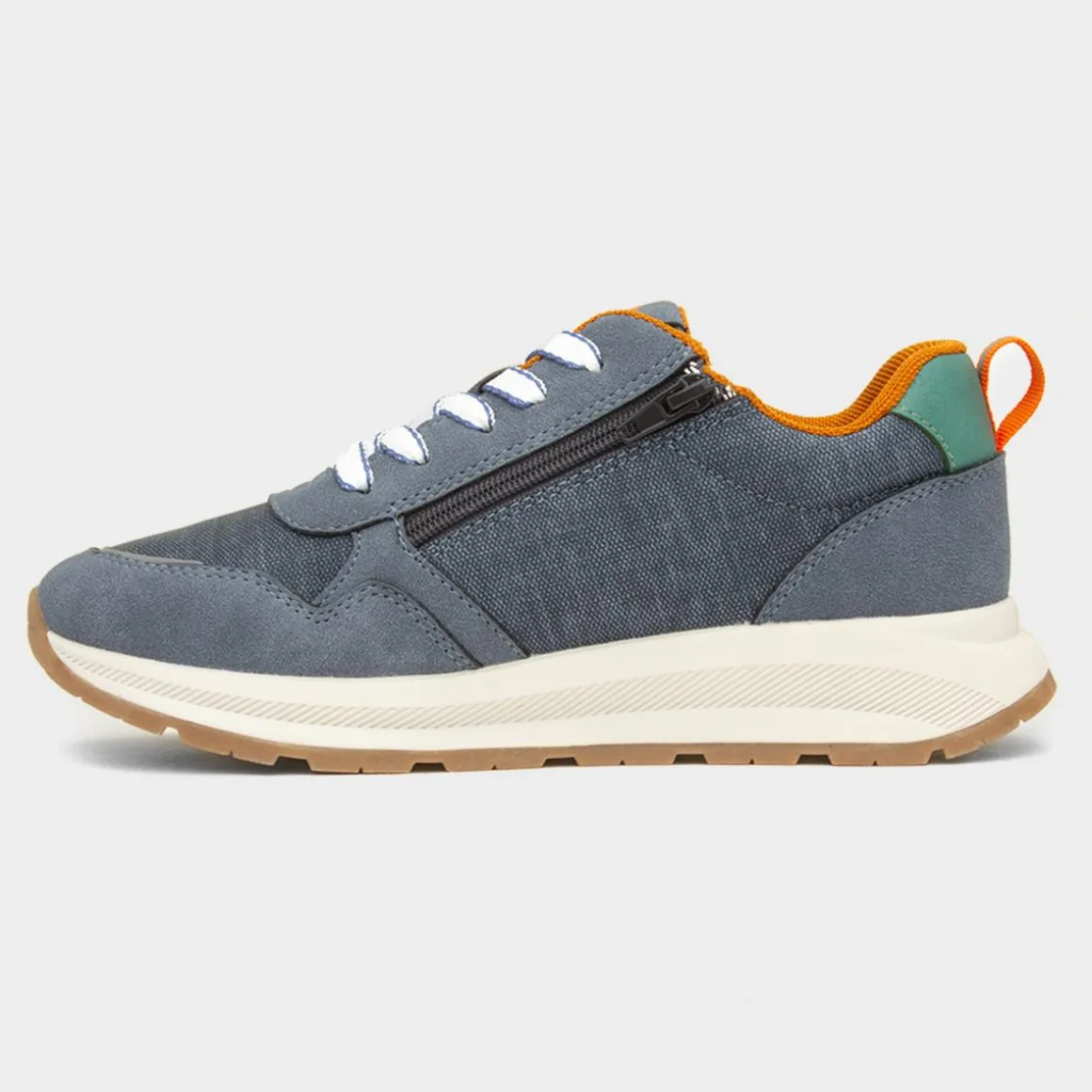 Osaga Toney Kids Blue Lace Up Trainer