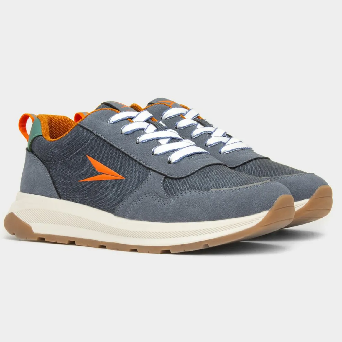 Osaga Toney Kids Blue Lace Up Trainer