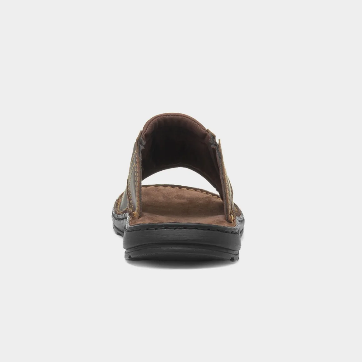Osaga Yellowstone Mens Brown Leather Mule Sandal