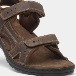 Osaga Yosemite Mens Brown Leather Sandal