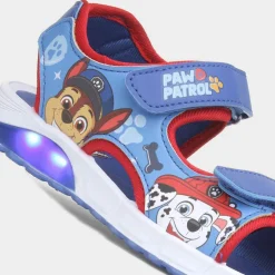Paw Patrol Kids Blue Easy Fasten Light Up Sandal