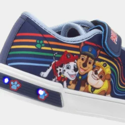 Paw Patrol Kids Navy Easy Fasten Light Up Canvas