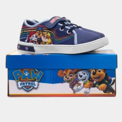 Paw Patrol Kids Navy Easy Fasten Light Up Canvas