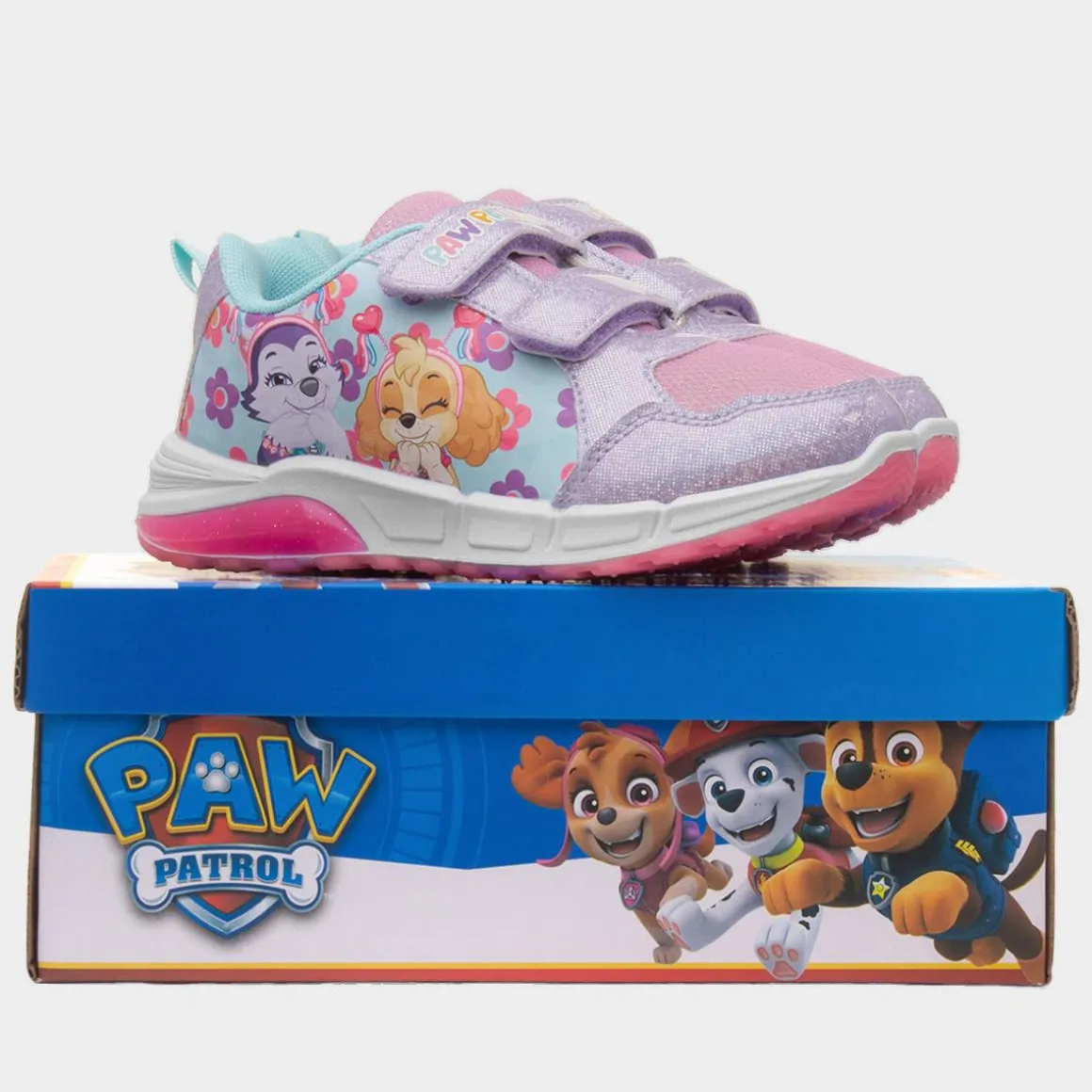 Paw Patrol Kids Purple Light Up Trainer