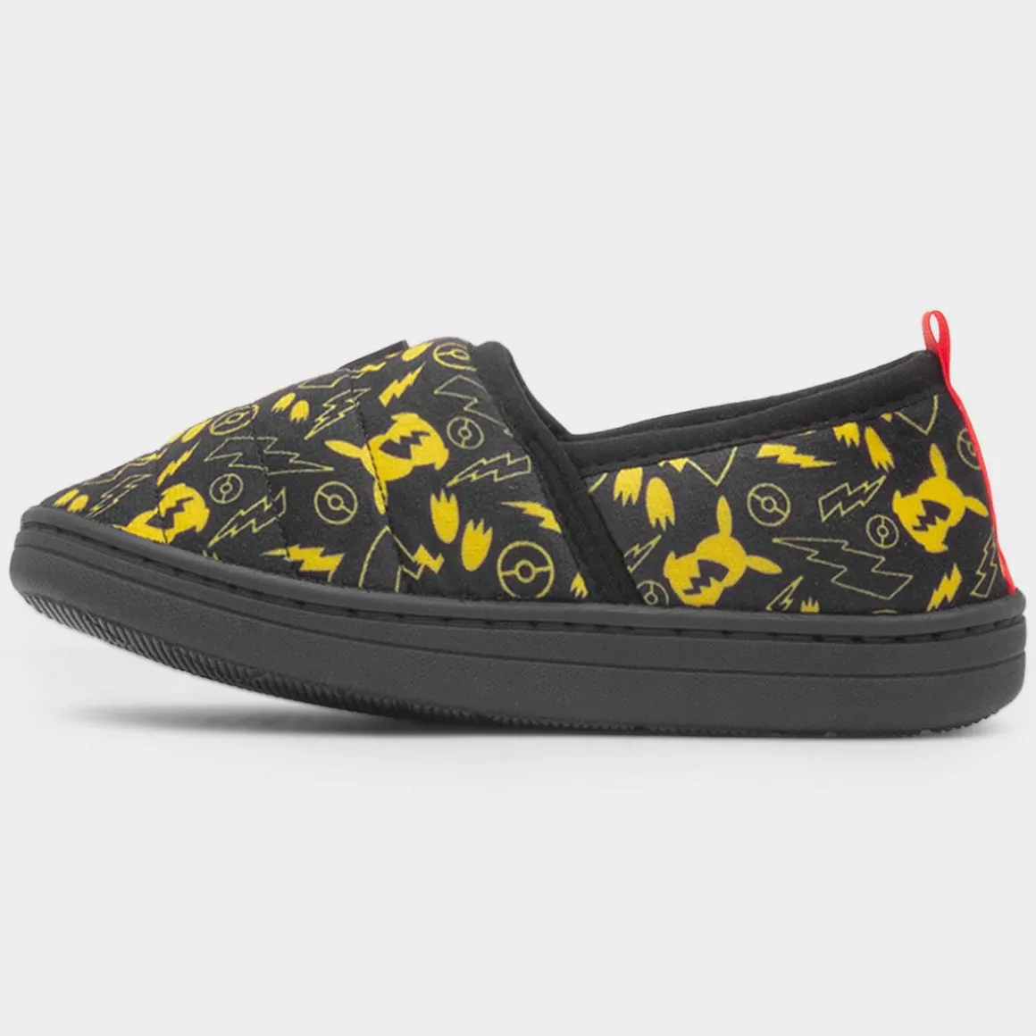 Pokémon Buzz Kids Black Full Slipper