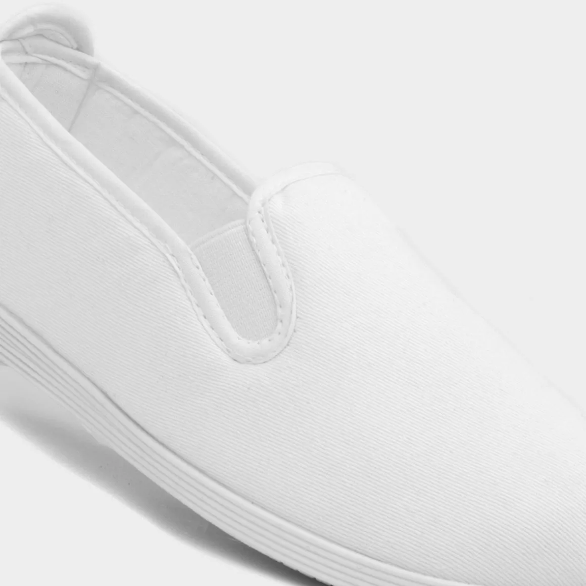 Red Fish Bamba Womens White Slip On Canvas Shoe