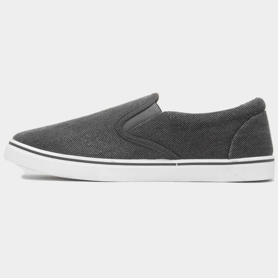 Red Fish Bryce Mens Dark Grey Slip On Canvas