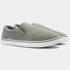 Red Fish Bryce Mens Khaki Slip On Canvas