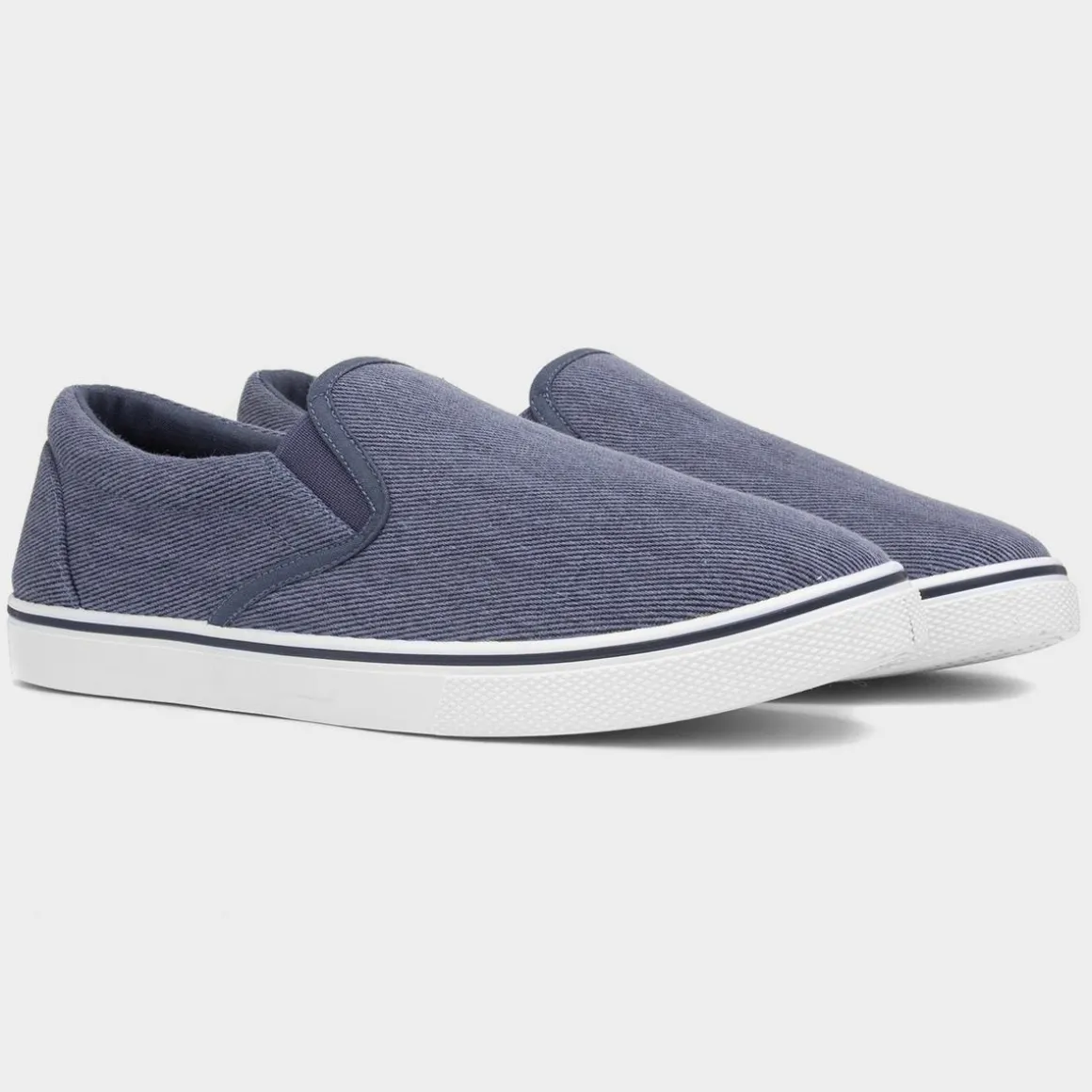 Red Fish Bryce Mens Stonewash Blue Slip On Canvas