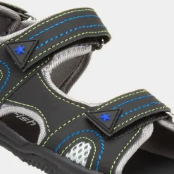 Red Fish Carl Boys Black Easy Fasten Sandal