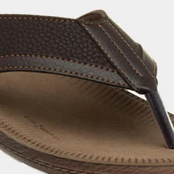 Red Fish Earl Mens Brown Toe Post Sandal