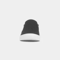 Red Fish Harry Mens Black Knitted Slip On Canvas