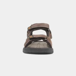 Red Fish Hayden Mens Brown Easy Fasten Sandal