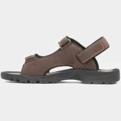 Red Fish Hayden Mens Brown Easy Fasten Sandal