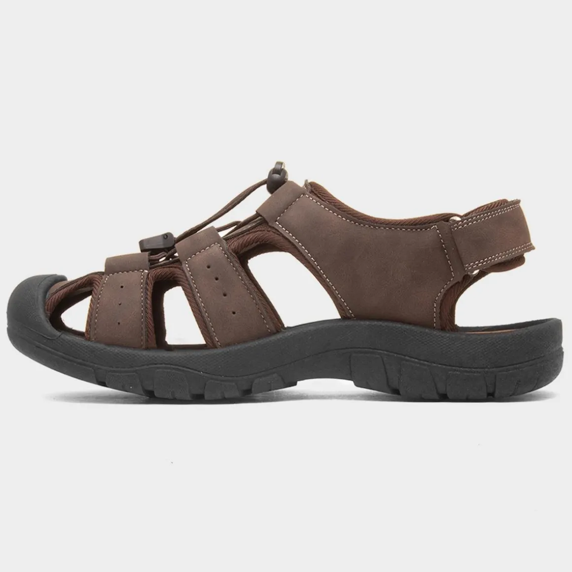 Red Fish Heath Mens Brown Closed Toe Sandal