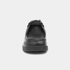 Red Fish Iggy Womens Black Coated Leather Shoe