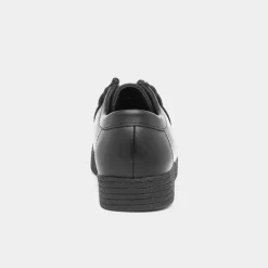 Red Fish Iggy Womens Black Coated Leather Shoe