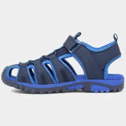 Red Fish Ike Boys Navy Easy Fasten Sandal
