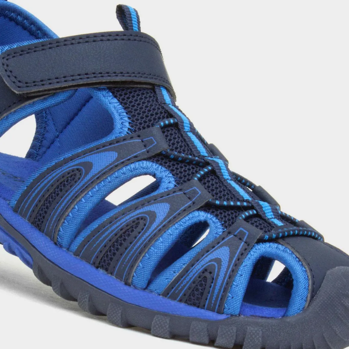 Red Fish Ike Boys Navy Easy Fasten Sandal