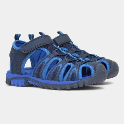 Red Fish Ike Boys Navy Easy Fasten Sandal