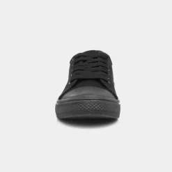 Red Fish Meru Womens Black Lace Up Canvas Shoe