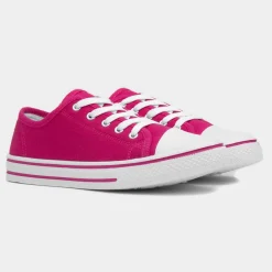 Red Fish Meru Womens Fuchsia Canvas Shoe