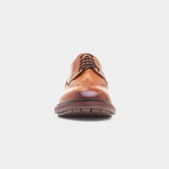 Red Level Berthold Mens Tan Leather Brogue