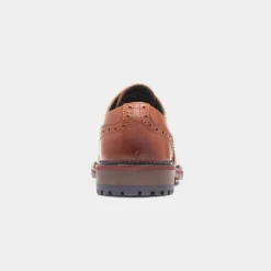 Red Level Berthold Mens Tan Leather Brogue