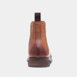 Red Level Clark Mens Tan Leather Chelsea Boot